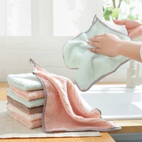 useful kitchen cleaning cloths dish towel multifunctional oil wiping rags microfiber table cleaning cloth kitchen gadgets tools