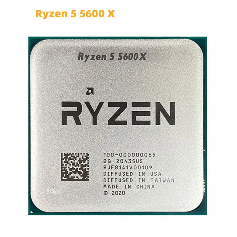 Процессор AMD Ryzen 5 5600X R5 5600X 3,7 ГГц 6-ядерный 12-поточный процессор 7 нм 65 Вт L3 = 32M 100-000000065 разъем AM4