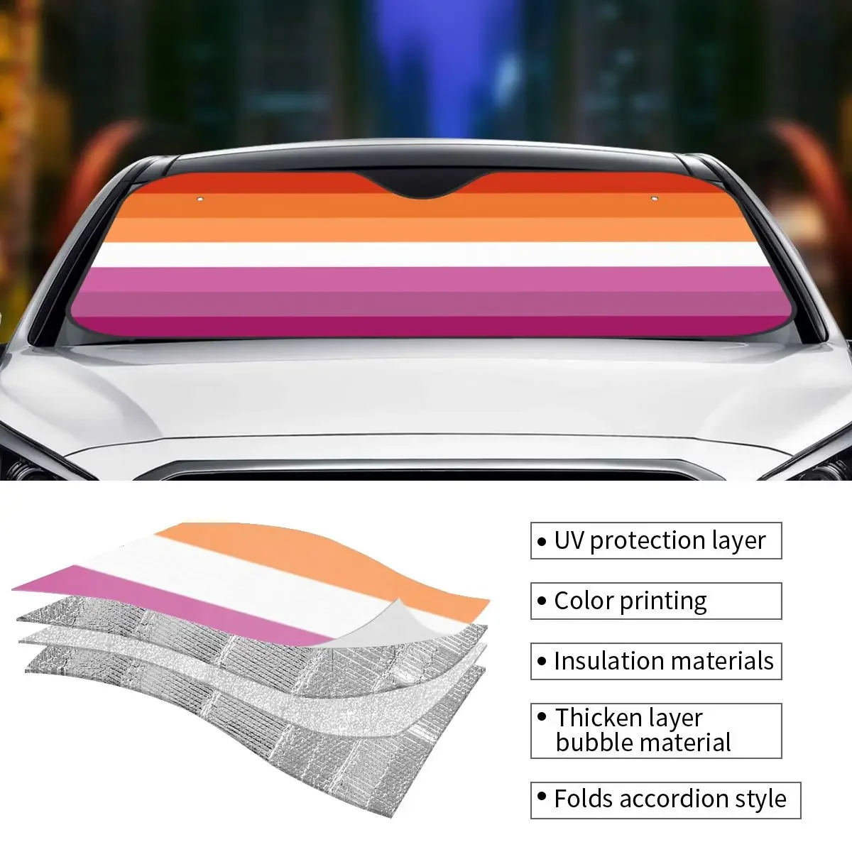 Солнцезащитный козырек для лесбиянок 76x140 см