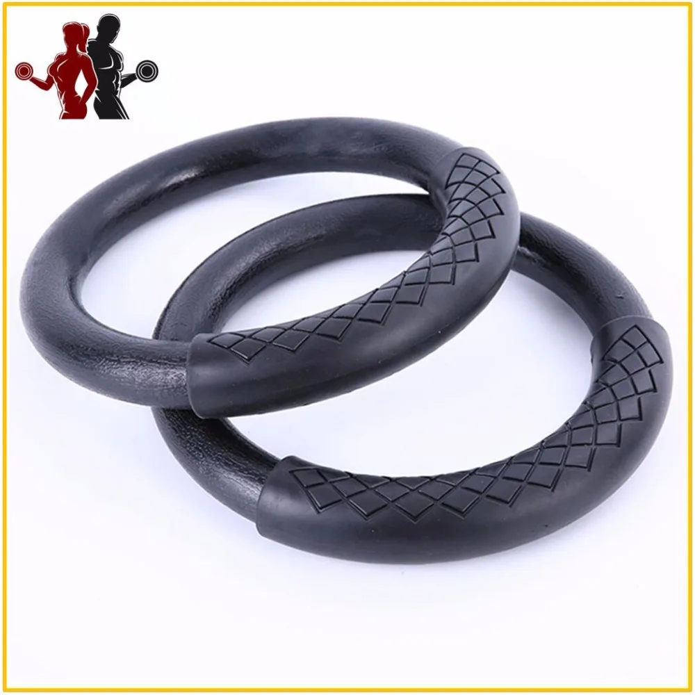 

2 pcs High Quality Heavy Duty ABS Plastic 28mm Exercise Fitness Gymnastic Rings with Foam Handle Gym Exercise Crossfit Pull Ups