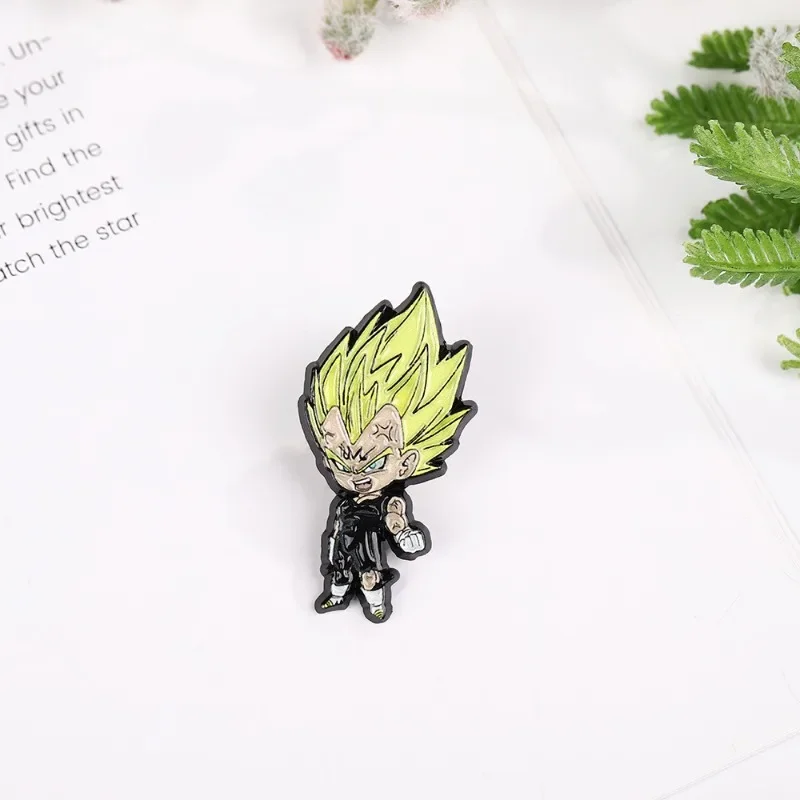 Эмалированная булавка в виде аниме Драконий жемчуг булавки для лацканов Милые