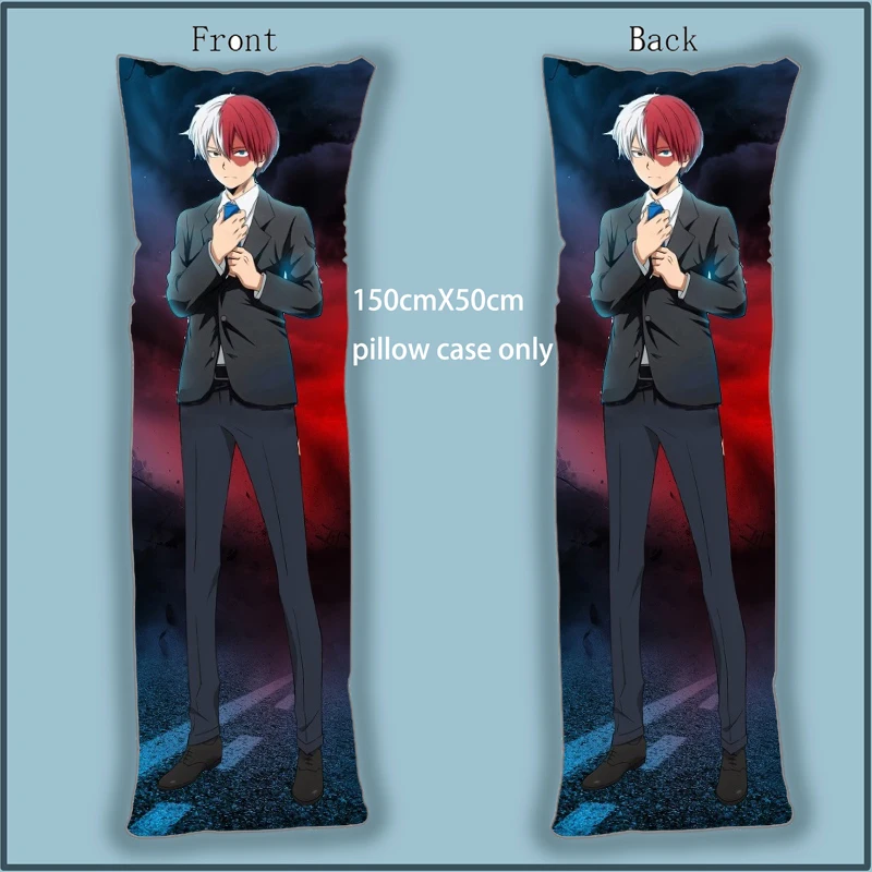

Anime Dakimakura Body Pillow Case my hero academia Todoroki Shouto cover 150cm Home Decoration Pillowcases Printed long