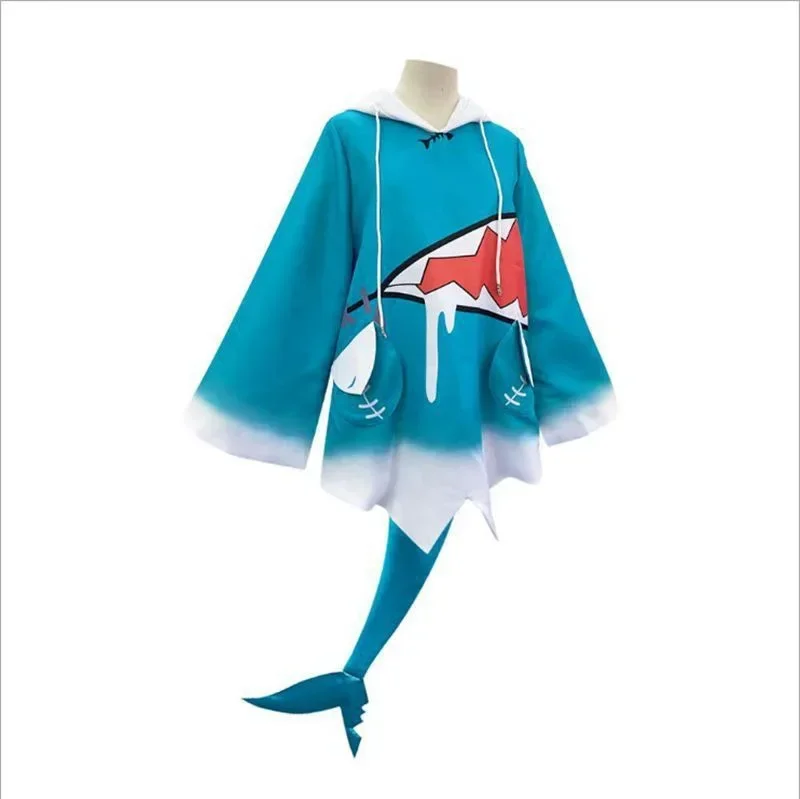 Аниме Hololive Vtuber Косплей Gawr Gura Костюм