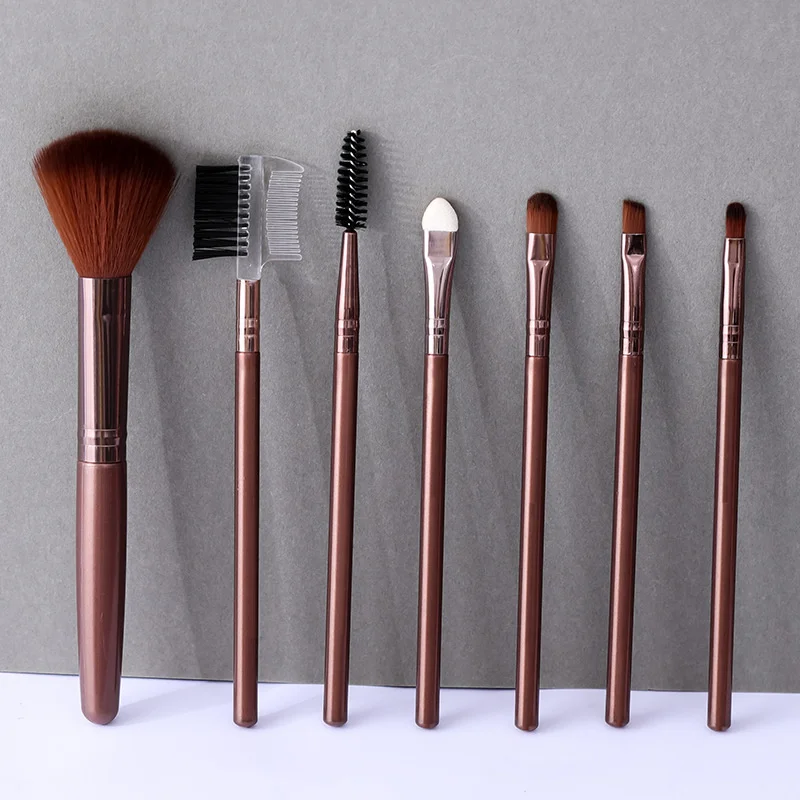 

7 Pcs Makeup Brushes Set For Cosmetic Foundation Powder Blush Eyeshadow Kabuki Blending Make Up Brush Beauty Tool
