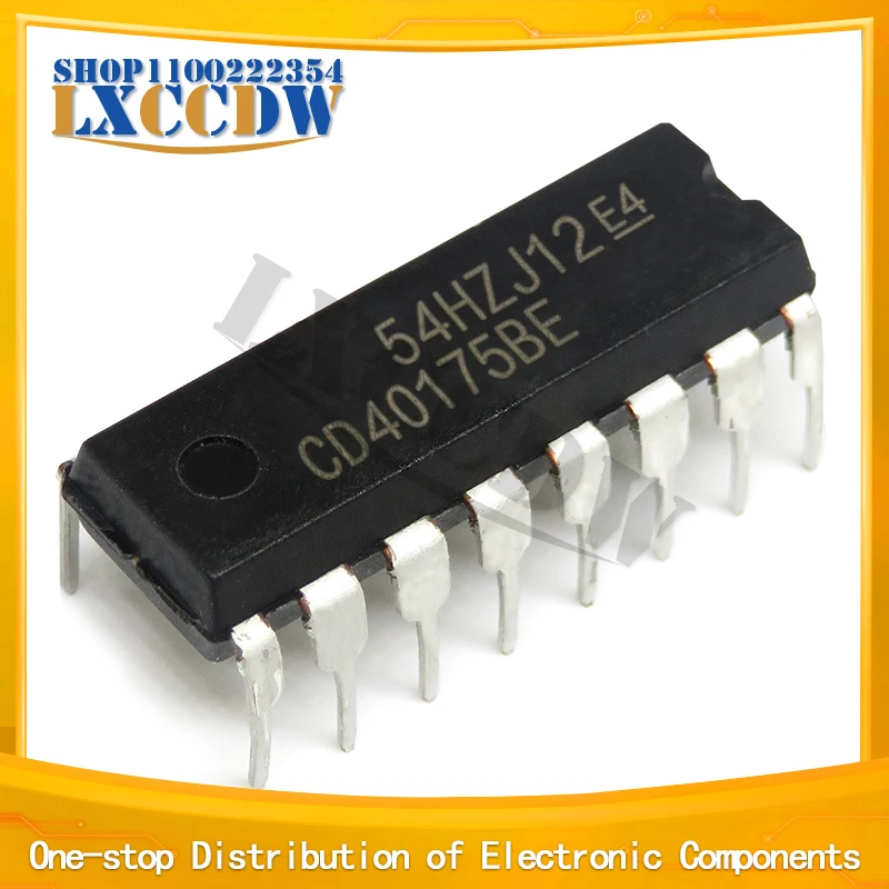 

10 шт CD40175BE CD40175 DIP-16 TI