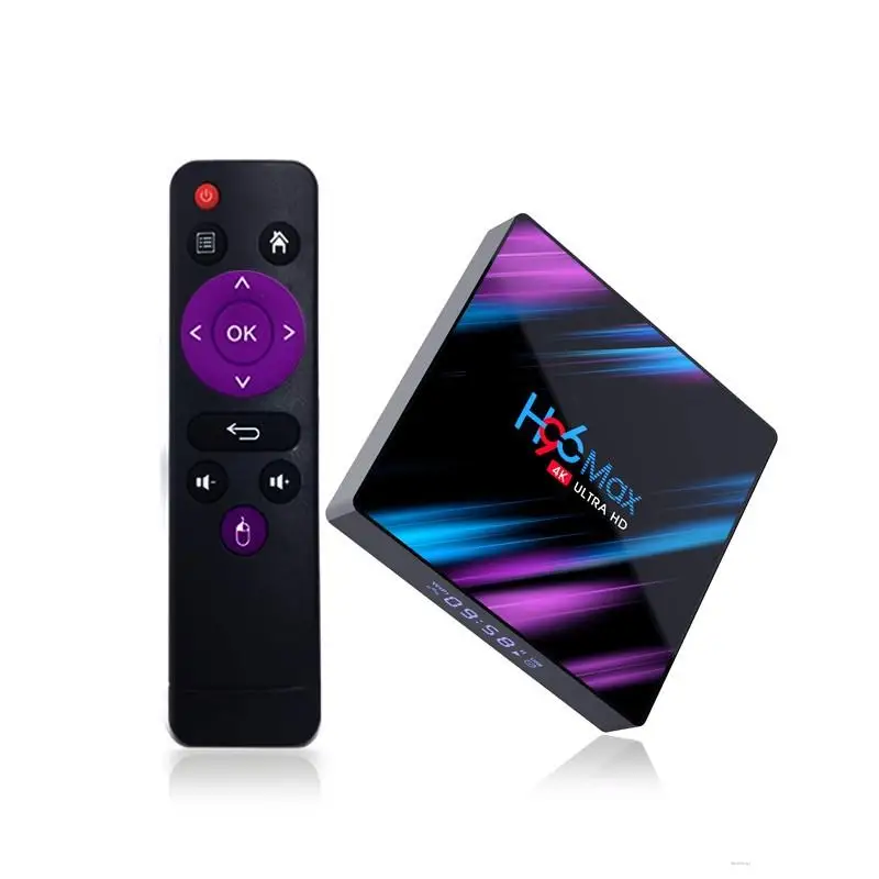 

ТВ-приставка H96 Max, Android 9,0, 4 ядра, 4 + 64 ГБ, Wi-Fi, HDMI, 4K, 2,4/5 ГГц