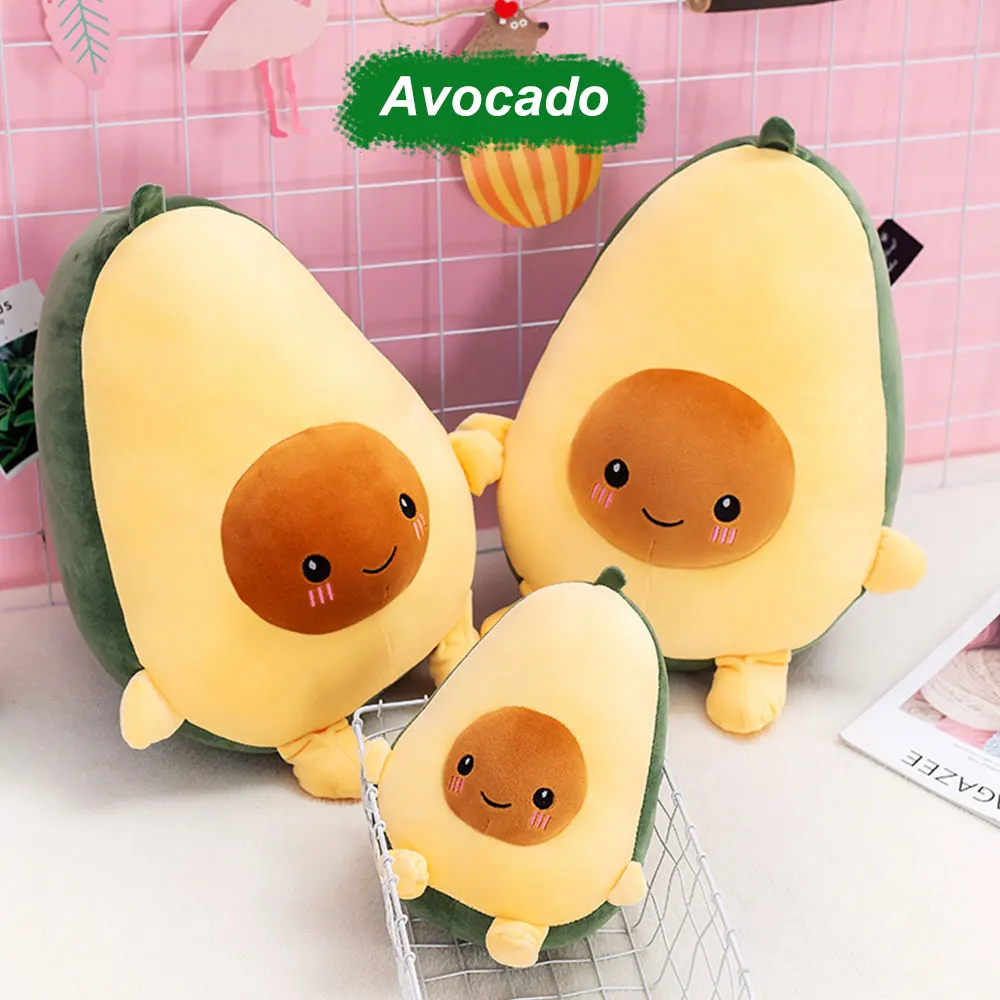 

25 Вт, 30 Вт, 40 см авокадо Мягкие плюшевые игрушки заполненные куклы для девочек, милое и красивое подушка в виде фрукта Подушка игрушка в форме...