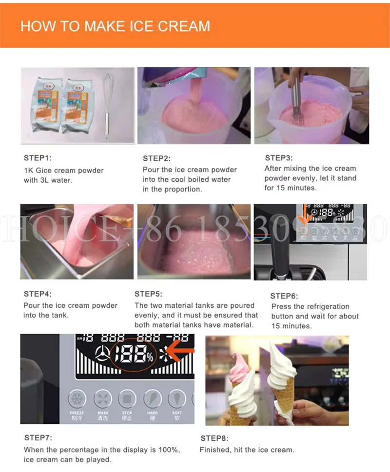 220 В/110 В настольная машина для мягкого мороженого коммерческая 2 + 1 3 вкуса
