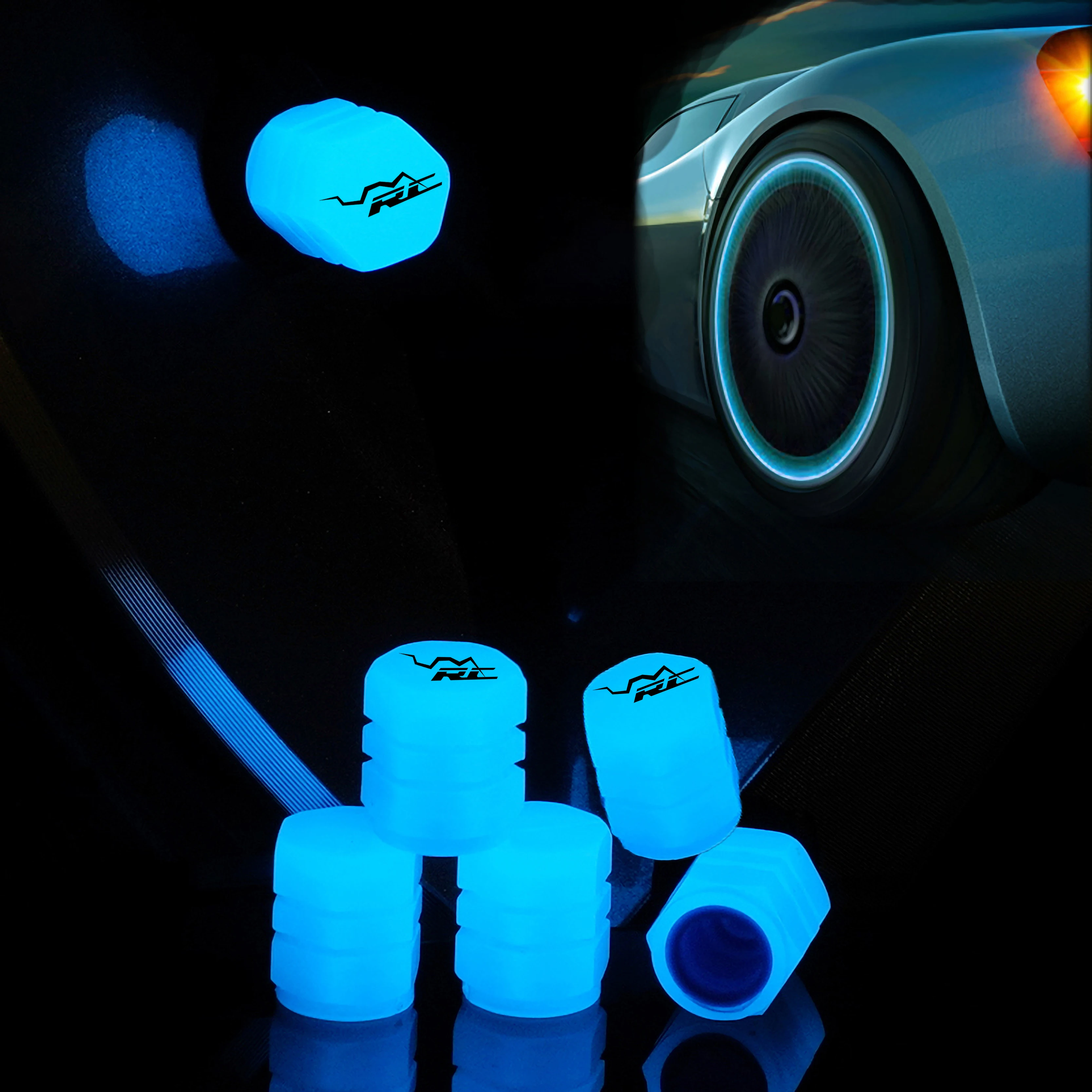 

For KTM RC RC390 Duke Exc 200 390 690 1090 1190 1290 4pcs Motorcycle Luminous Dust-proof Tire Valve Air Port Stem Cover Caps