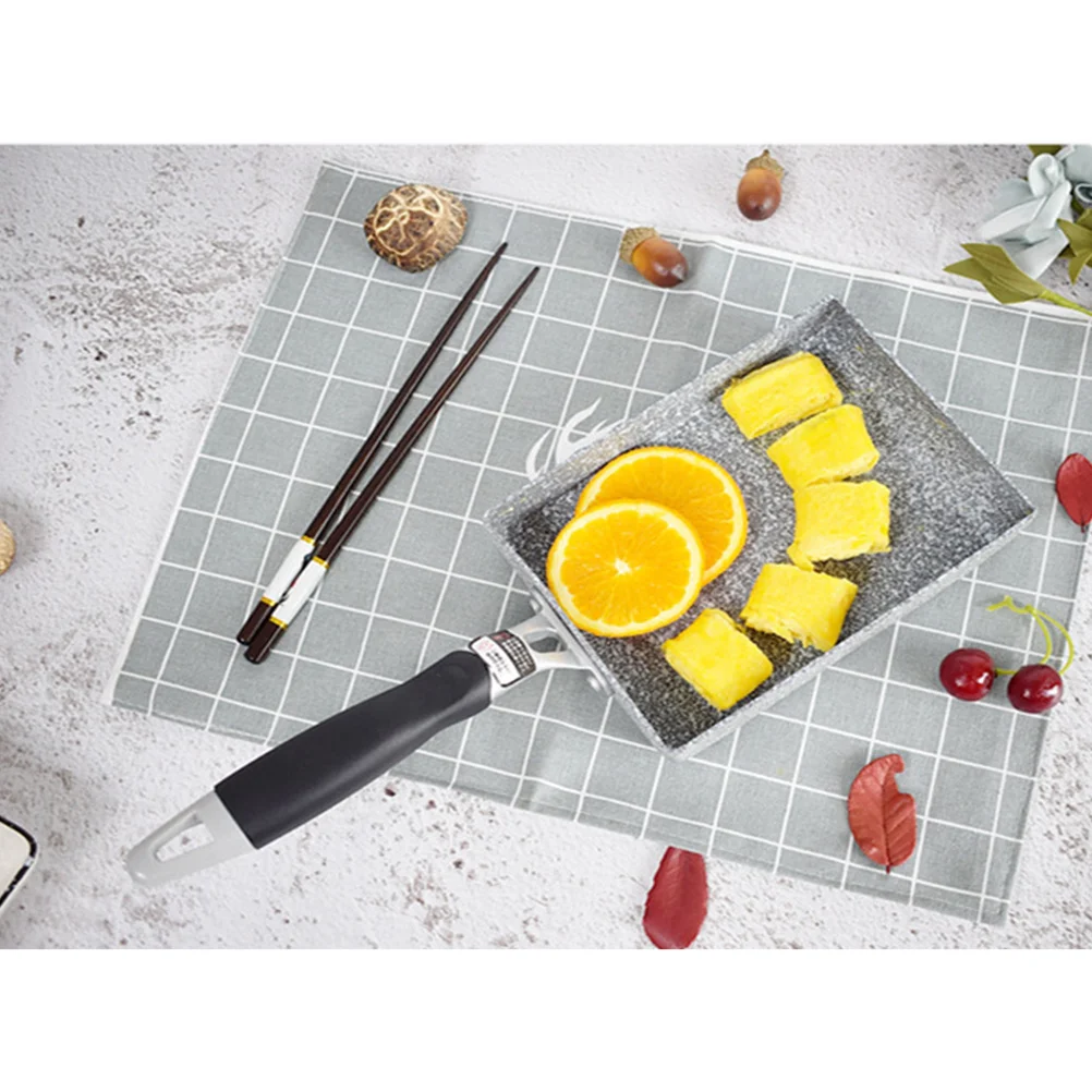 

Square Skillet Japanese Egg Pan Flat Skillet Nonstick Crepe Pan Japanese Omelette Pan Retangle Egg Pan Tamagoyaki