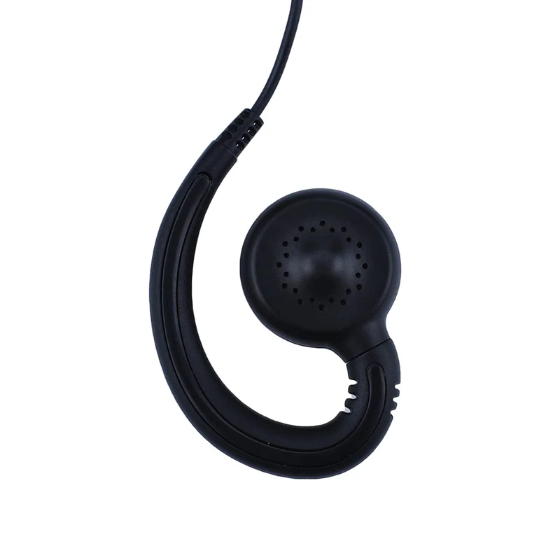 Ear Hook Two Way Radio Walkie Talkie Accessories Earpiece Headset with Mic Compatible with Hytera PD550 PD562 TD500 TD562 Black