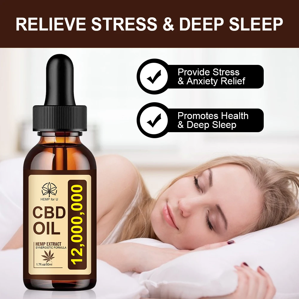 

HFU Hemmp Oil Maximum Strength Heamp Seeed Extract Pain Oil Relief Pain Joint Pain Anti-Stress &Anxiety Sleeping Insomnia