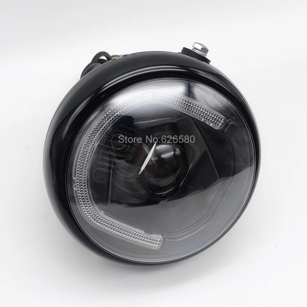 Фото Передняя светодиодная фара Citycoco 12V-60V с дальним и ближним светом для электроскутера Citycoco, высокояркие светодиодные лампы №3