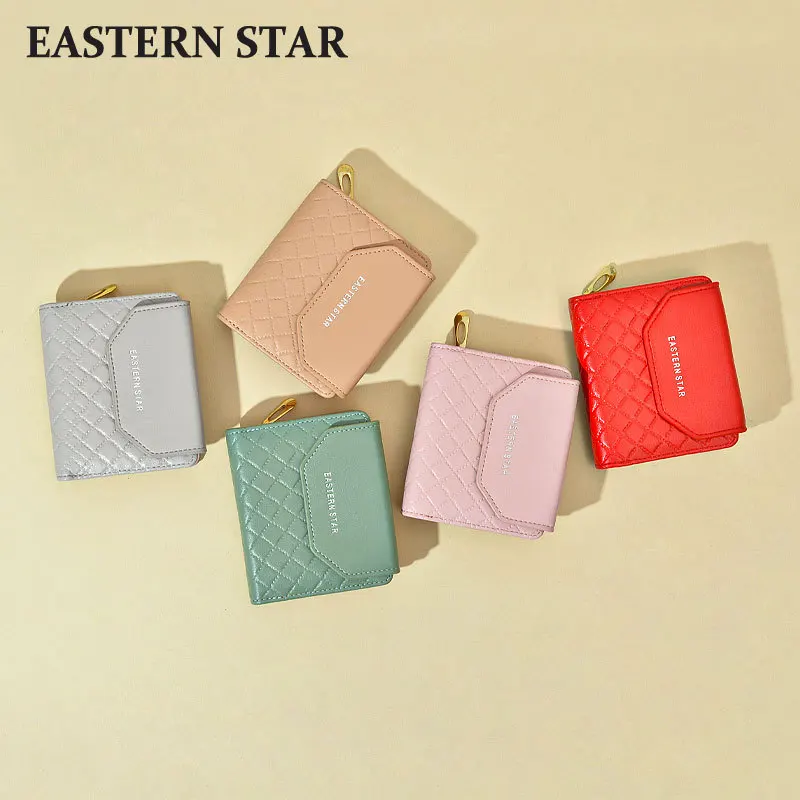 Осенний Новый женский кошелек с крышкой на молнии и застежке