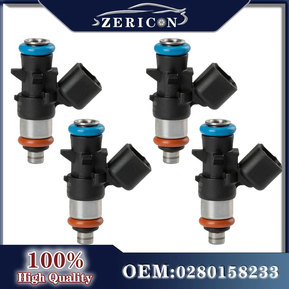 

4pcs 0280158233 5184085AC 5184085AD Brand New Fuel Injector Nozzle For Chrysler For Dodge For Ram For Jeep 3.6L