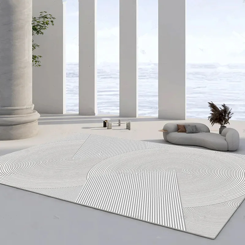

Japanese-Style Wabi-Sabi Style Minimalist Nordic Light Luxury Living Room Sofa Coffee Table High-Grade Carpet Large Floor Mat