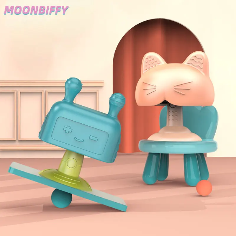 

Baby Cartoon Silicone Anti-eating Hand Teeth Baby Teethers Mordedores Tape Suction Cup Soothing Toys Children Teething Bite