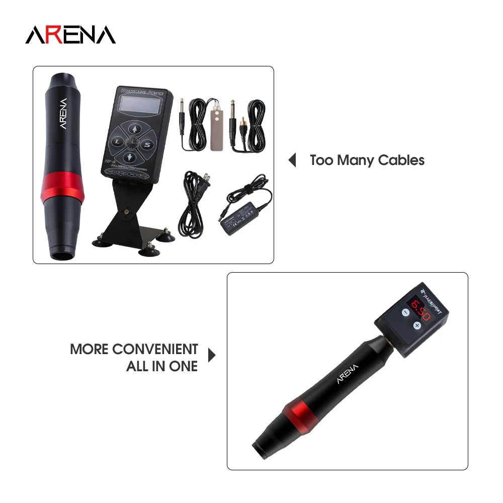 Arena стабильный светильник пму Перманентный Макияж Ротари Машина татуировки