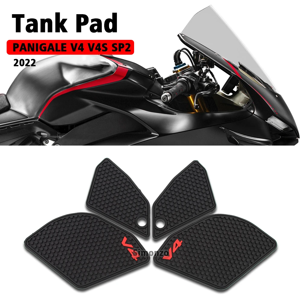 

Tank Stickers Fit Panigale V4sTankpad For Ducati Panigale V4 SP2 Motorcycle Anti Slip Tank Pad Knee Pad Traction Side Protector