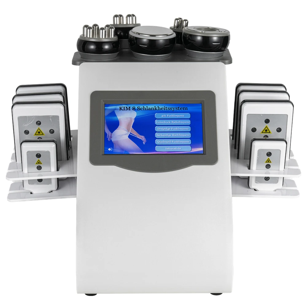 Многоязычная вакуумная фотокавитационная радиочастотная машина 6 в 1 40K для