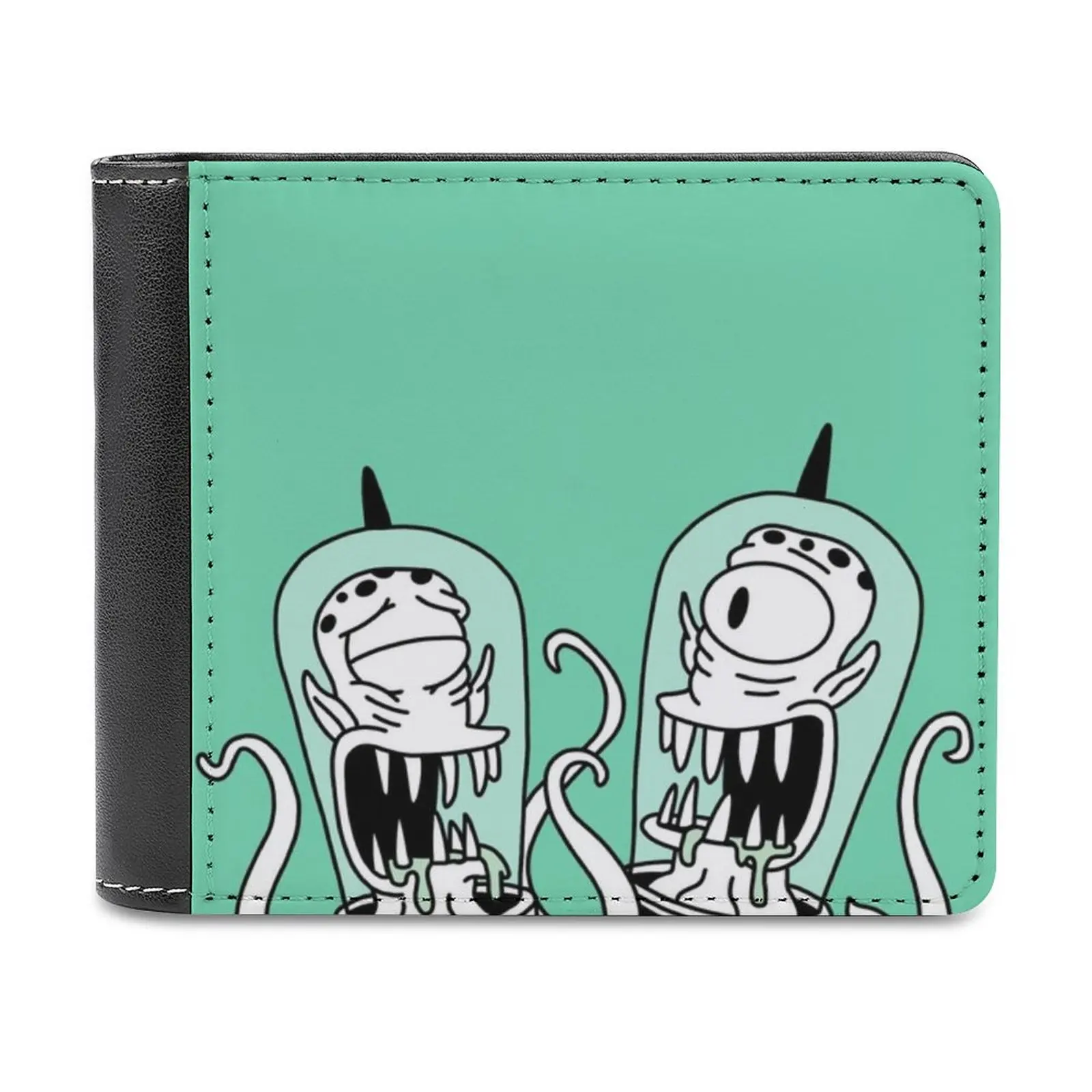 

The Sipmsons-Kang & Kodos Men's Wallet Pattern Leather Men's Short Wallet Multi-Card Wallet Fashion Purse The Kang And Kodos Tv