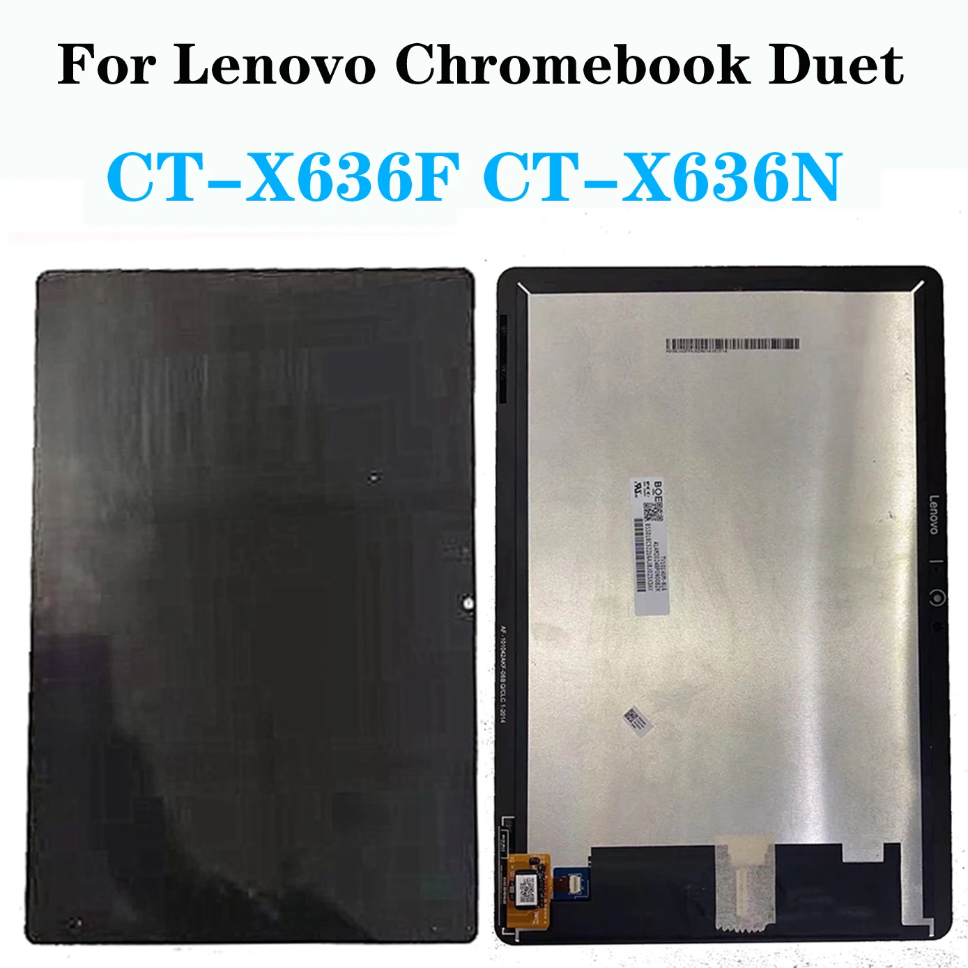 

10.1 inch For Lenovo Chromebook Duet CT-X636F CT-X636N LCD Display Touch Screen Digitizer Assembly Replacement