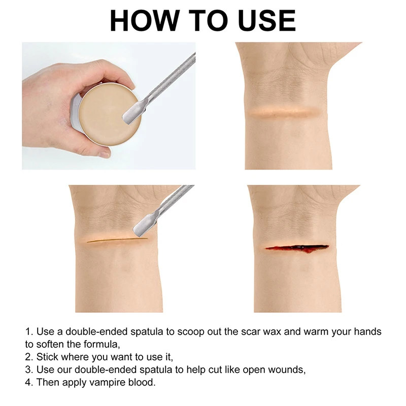 Имитация шрама водостойкая пленка для макияжа специальные эффекты