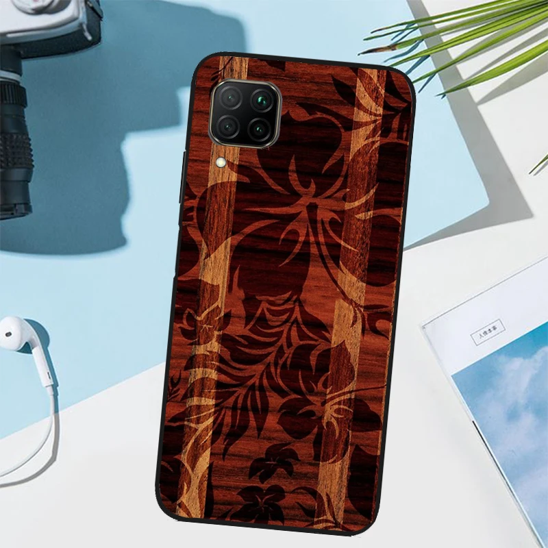 Фото Чехол для Huawei Nova 12i 11i 8i 7i 12s Y73 Y70 Y90 Y60 Y72 Y61 Y91 9 10 SE P30 Pro P40 Lite с имитацией гавайской доски для серфинга из искусственного дерева №4