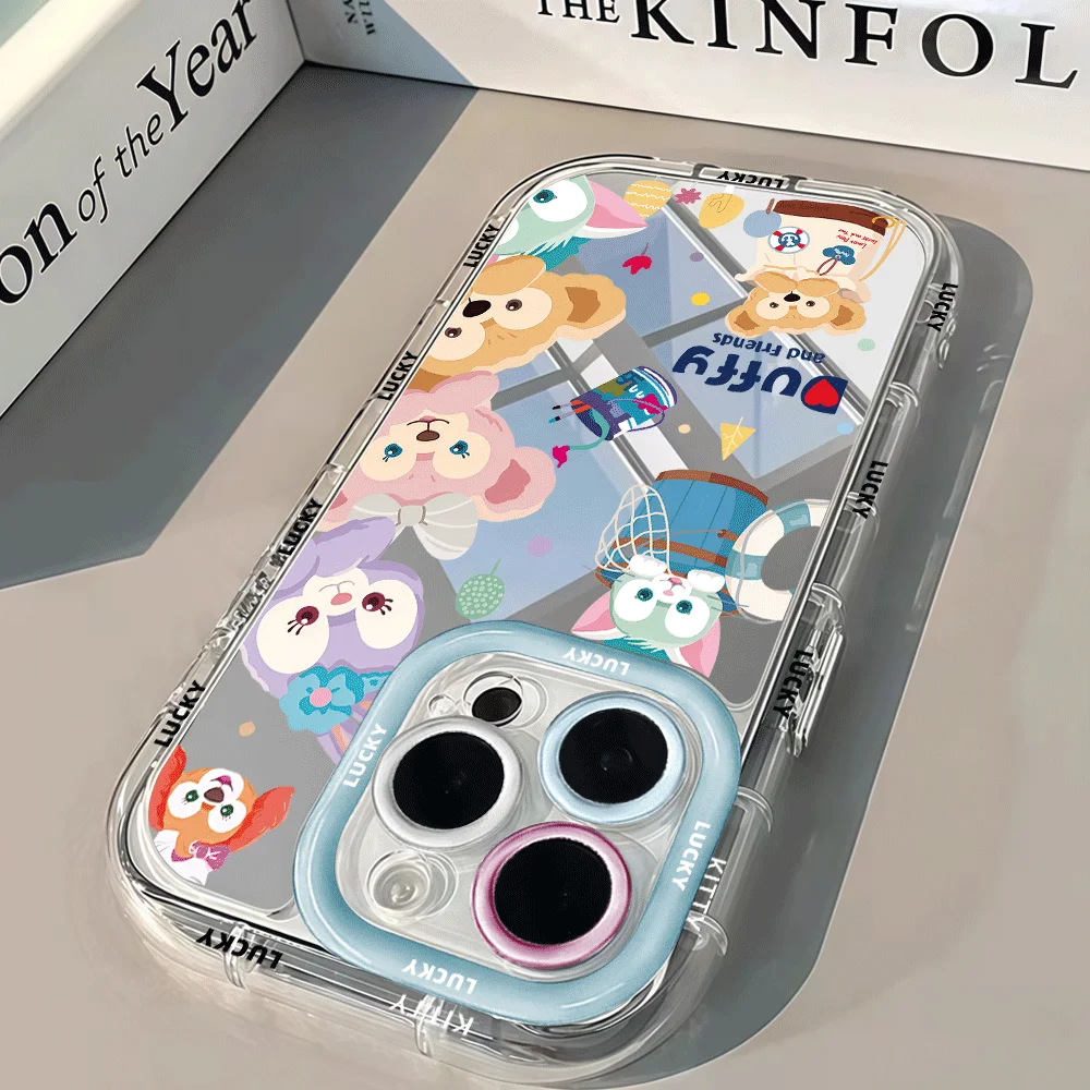 Фото Чехол для телефона Kawaii Stellaluna Gelatoni с рисунком для iPhone 17, 14, 15, 16, 12, 11, 13 Pro Max, 17 Air, 7, 8 Plus, 15, 16 Pro, XR, прозрачный №5