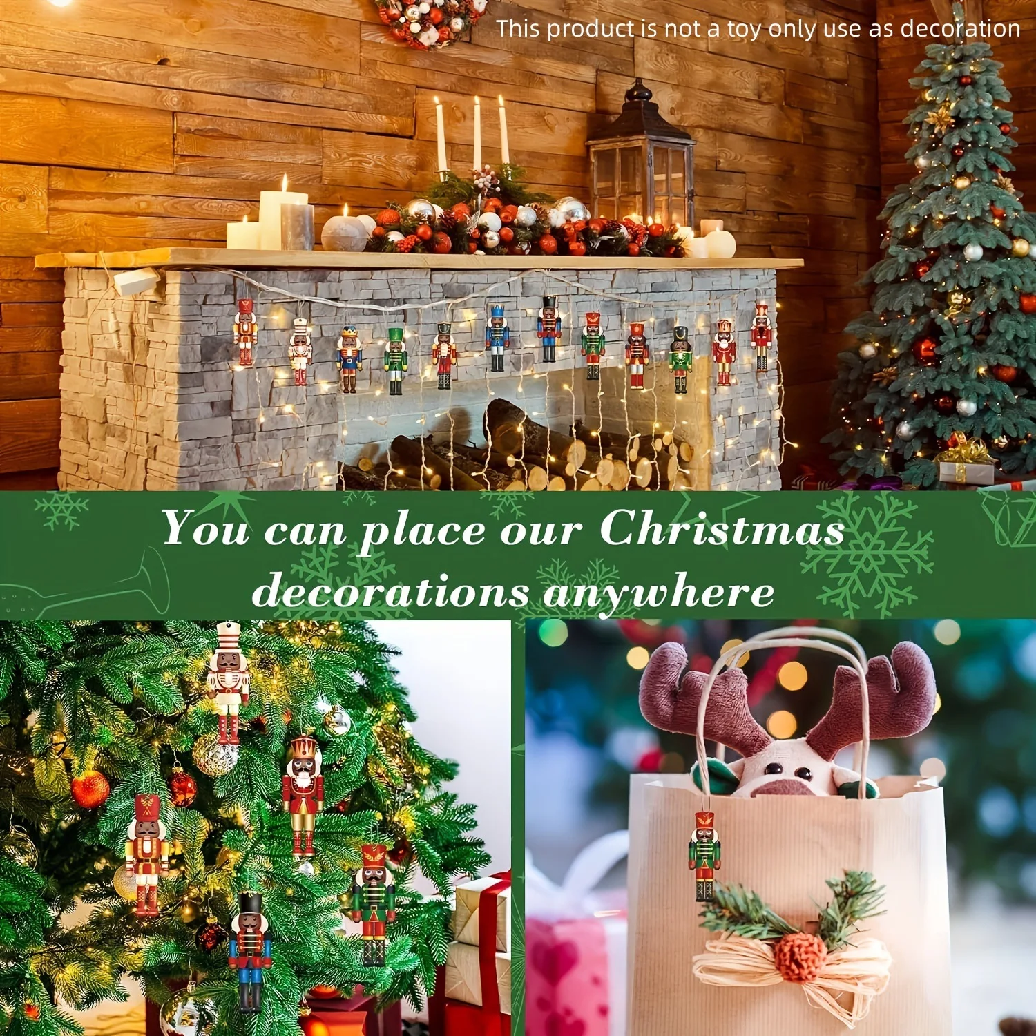 12 шт. Рождественский леденец конфета кулон рождественская елка подвесные