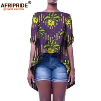 2022 summer african women clothing private custom loose coat for women plus size pure batik cotton casual style a722415