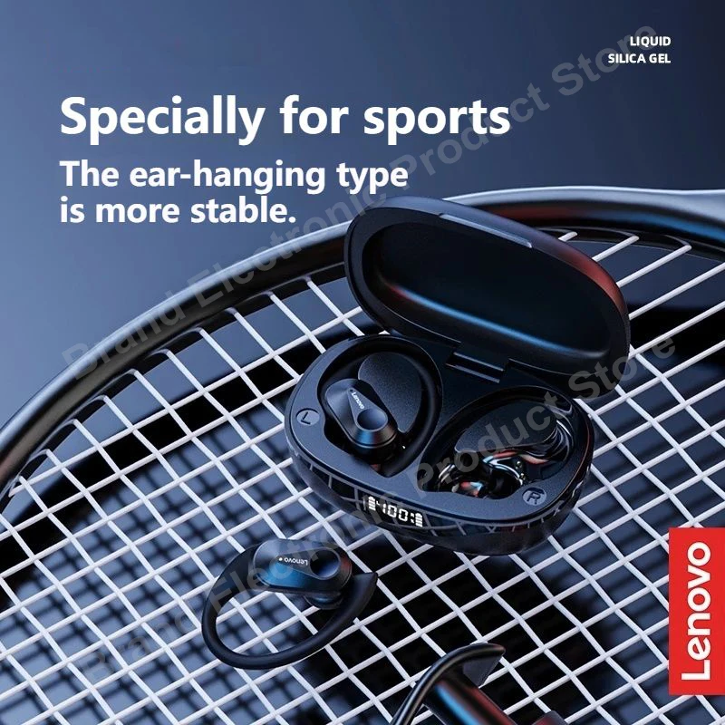 Оригинальные спортивные TWS наушники Lenovo LP7 LP75 с микрофоном Bluetooth V5.3 беспроводные