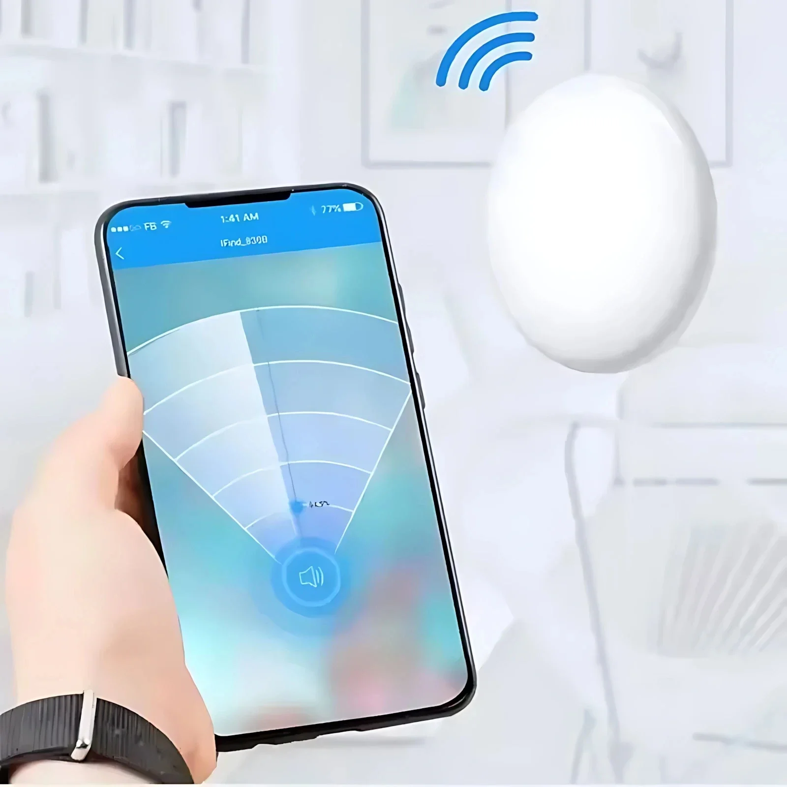 Фото Умный Bluetooth 5.3 мини-GPS-трекер Xiaomi, совместимый с Android и iOS, мини-глобальный локатор, поисковик ключей и брелоков для животных №5