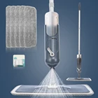 Швабра с распылителем для пола со сменными вставками из микрофибры, плоская Швабра для мытья, домашний кухонный ламинат, деревянные инструменты для уборки