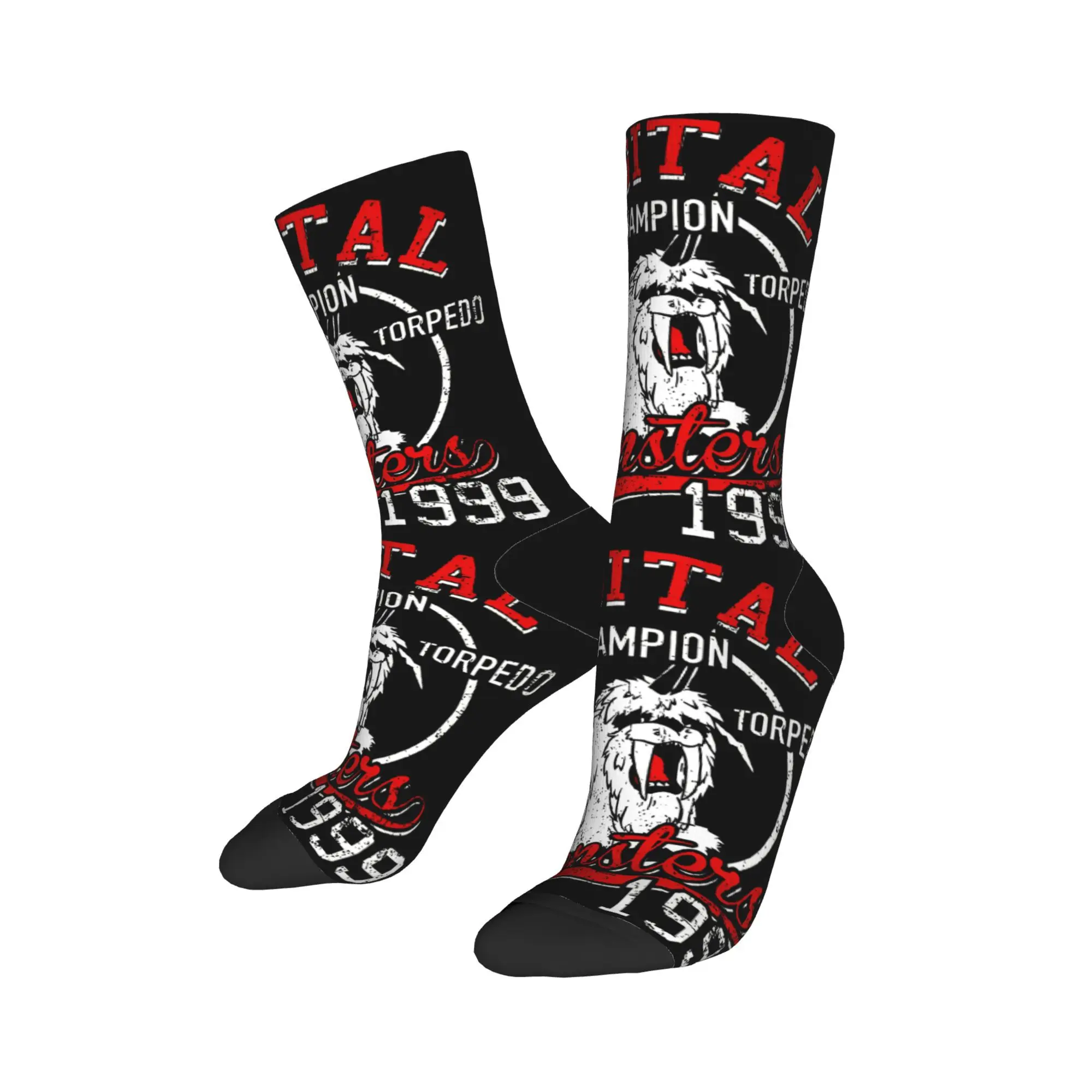 Fashion Male Men Socks Harajuku Digimon Anime Harpon Torpedo Sock Skateboard Women Stockings Spring Summer Autumn Winter