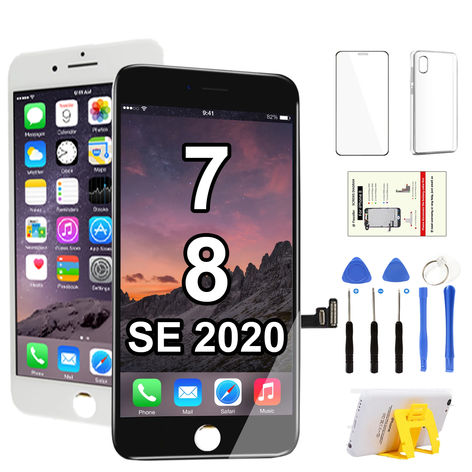 Экран для iPhone SE 2020 7 8 Plus SE2 ЖК-дисплей сменный комплект для iPhone 6 6S Plus 6P 6SP полный сенсорный дигитайзер в сборе