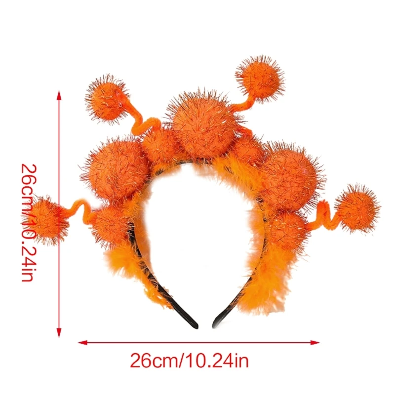 652F Забавная темная повязка на голову с гирляндой Хэллоуин костюм для украшения