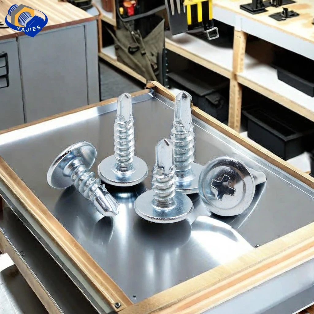 100шт # 8/4 2 Мм Оцинкованные Крестообразные Винты Tek С Головкой Саморезная Сталь Для