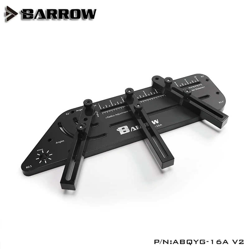 Barrow ABQYG-16A V2, многоугольная акриловая/PMMA/PETG жесткая трубка в форме изгиба, компьютерное водяное охлаждение