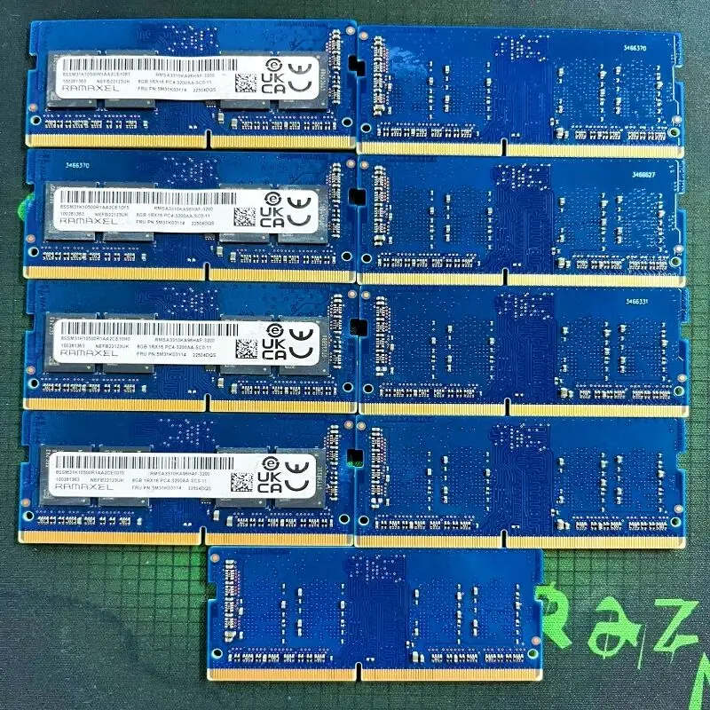 RAMAXEL RAMS DDR4 8 ГБ 3200 МГц Память для ноутбука ddr4 8 ГБ 1RX16 PC4-3200AA-SCO-11 SODIMM Память для ноутбука 1,2 В (art.: 3920cbcfe4112) - 3920cbcfe4112