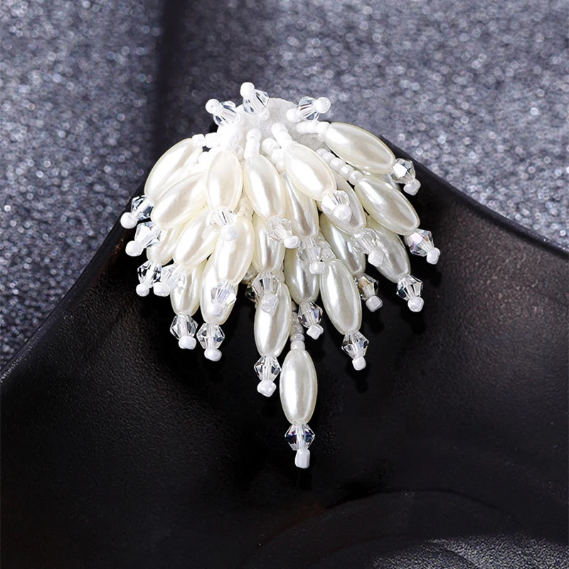 

Elegant Exuqiste Pearl Pendant Brooches Pins For Women Fashion Creative Taseel Wedding Party Dress Corsage Accessories Gift