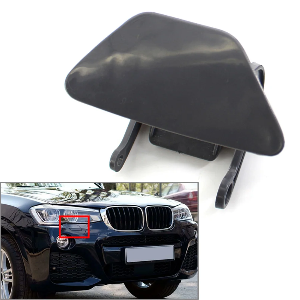 

1Pcs Car Front Right Headlight Headlamp Washer Cap Cover Replacement For BMW F10 F18 5-Series 535i 2014 2015 2016 ABS Plastic