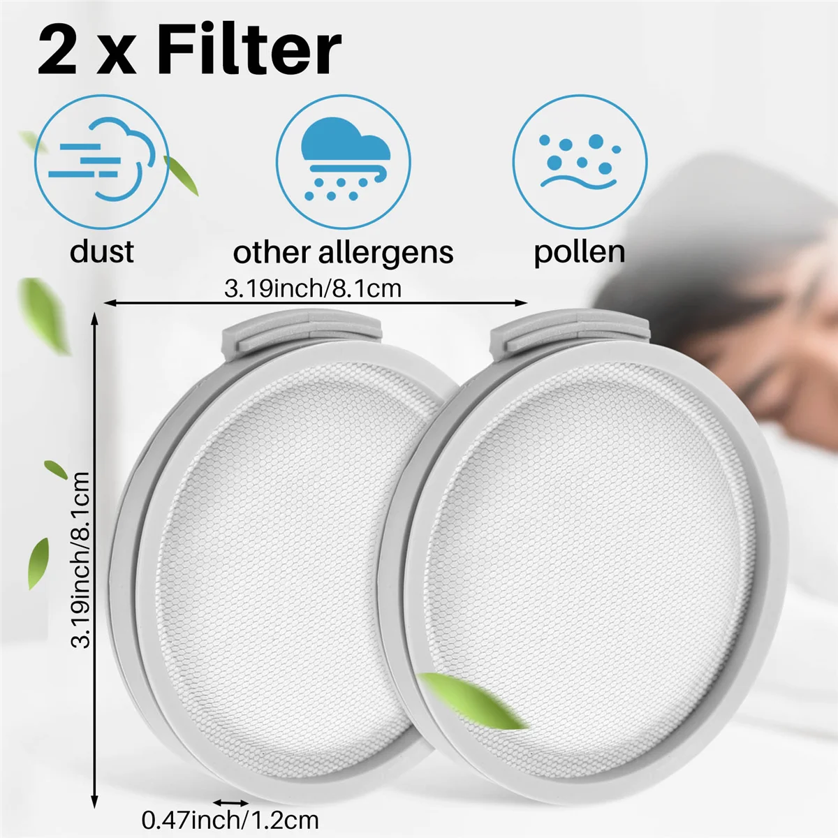 

2PCS HEPA Filters for SCWXCQ01RR H6 Handheld Wireless Vacuum Cleaner Replaceable Accessories