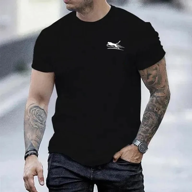 

Summer Retro Fashion Print T-Shirt For Mens Women Short Sleeved Round Neck Tops Casual Tee Sports T Shirt