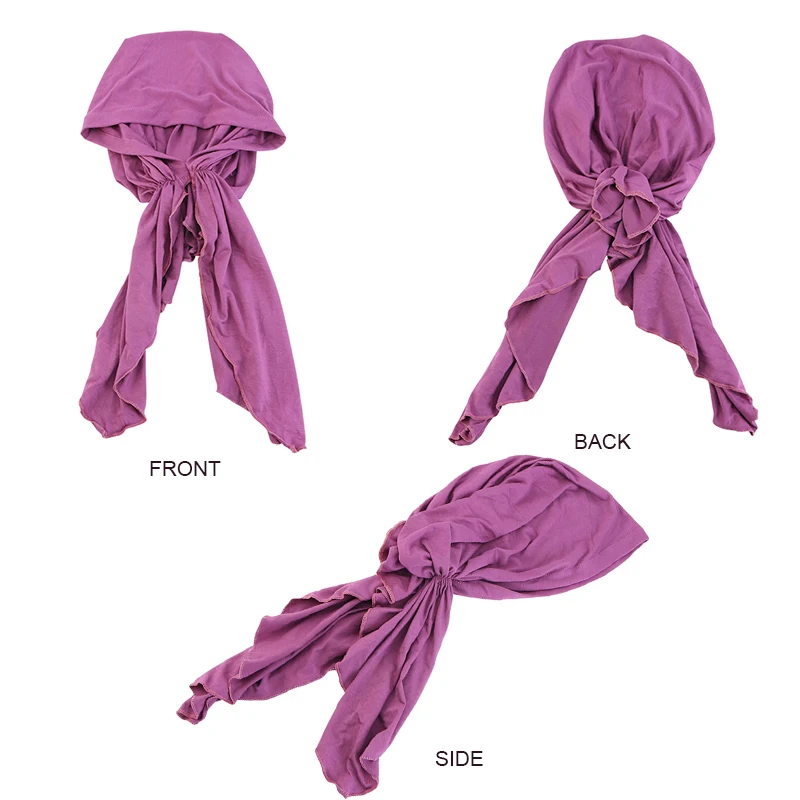 Женский мягкий хлопковый стильный тюрбан с завязкой головной убор стрейч