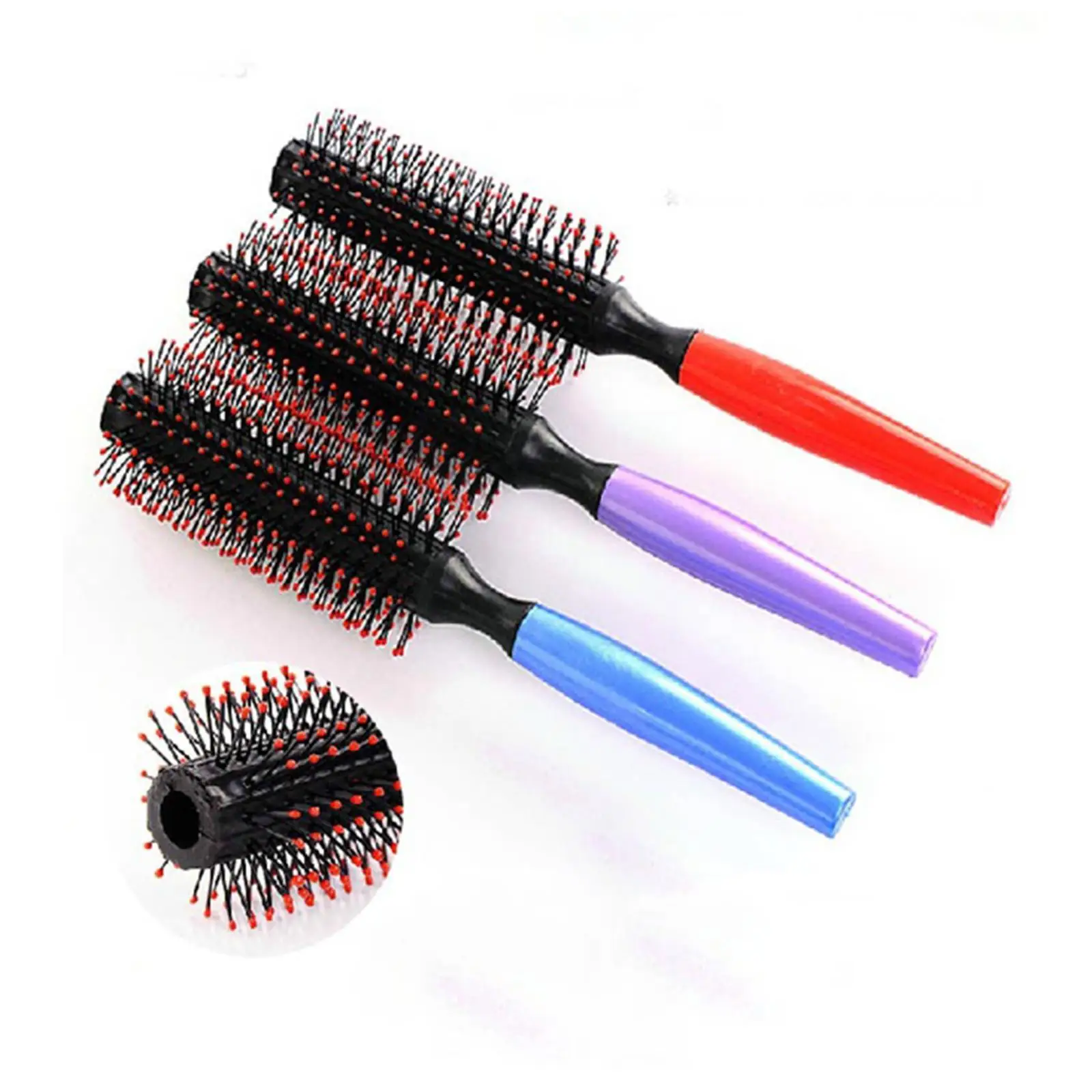 

Women Wavy Curly Hair Brush Comb Cylinder Shape Hair Wet Styling Hair Dropshipping Femal Dry Salon Random Tools Color I4R9