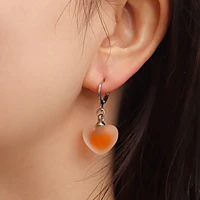 hot selling colorful transparent love pendant earrings female trend temperament earrings accessories