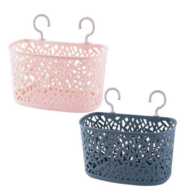 

Poolside Storage Organizer Basket With Hooks Non Slip Pool Side Cup Holder Basket Multi Purpose Portable Pool Basket Accessories