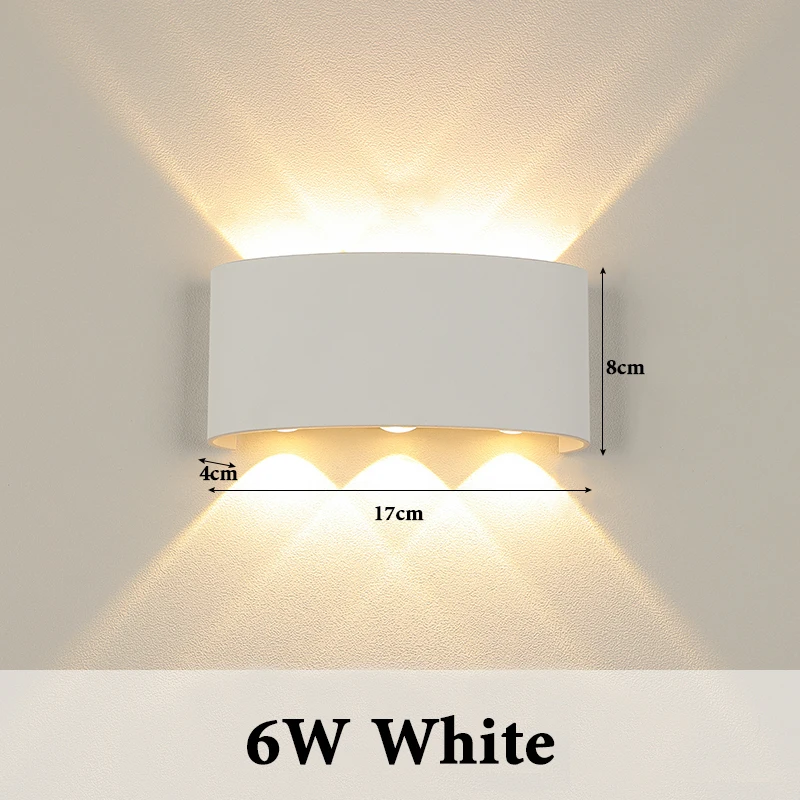 

Настенный светильник 4/6/8/10 Вт, настенный светильник, уличные светильники, водонепроницаемые, 220 В, алюминиевые садовые фонари, уличный светильник, IP65, настенный светильник