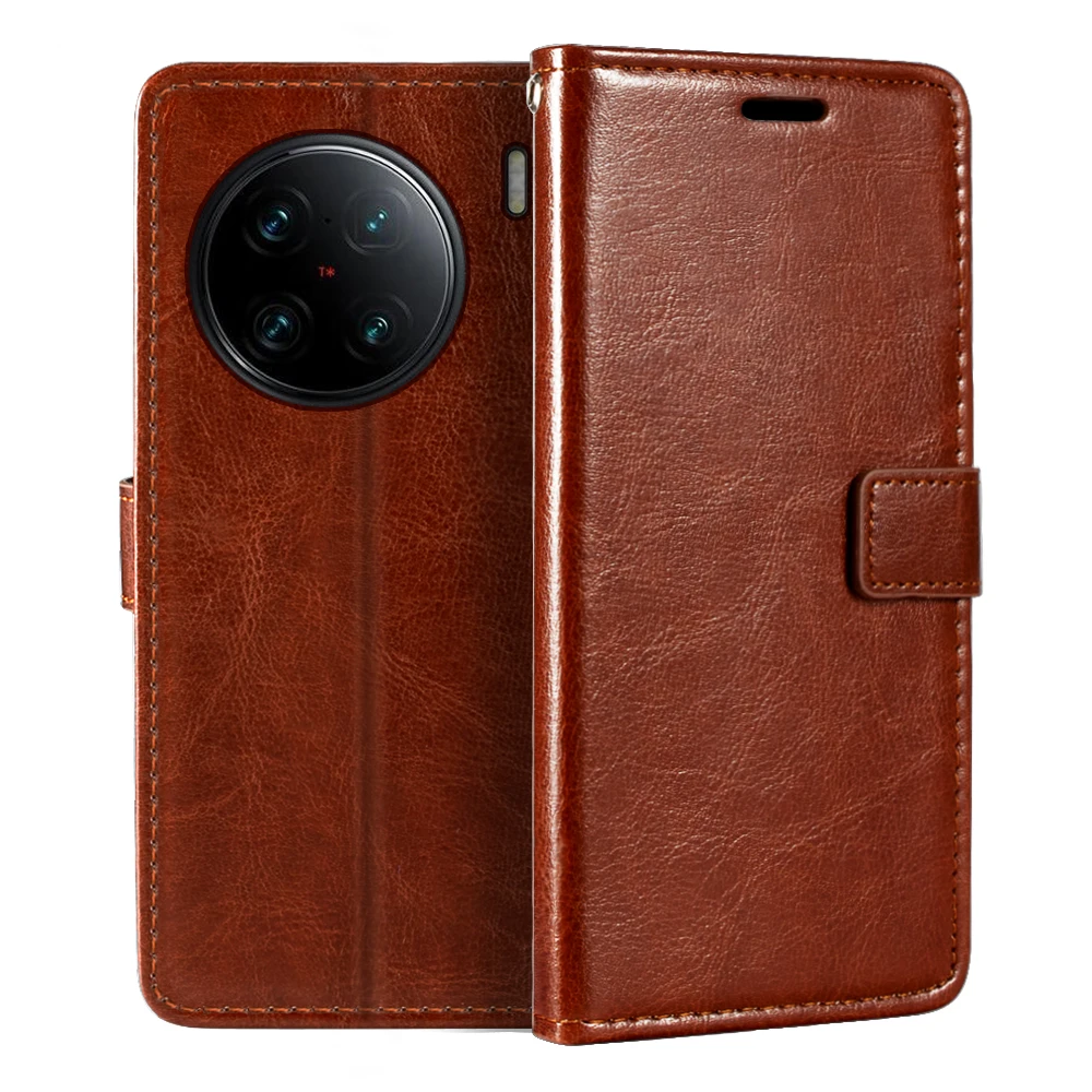 

Case For Vivo X90 Pro+ Wallet Premium PU Magnetic Flip Case Cover With Card Holder And Kickstand For Vivo X90 Pro Plus 5G